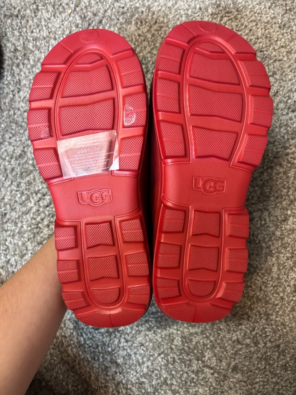 UGG Tasman X Rain Boots Samba Red Waterproof Women’s 10